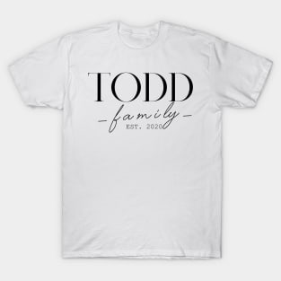 Todd Family EST. 2020, Surname, Todd T-Shirt